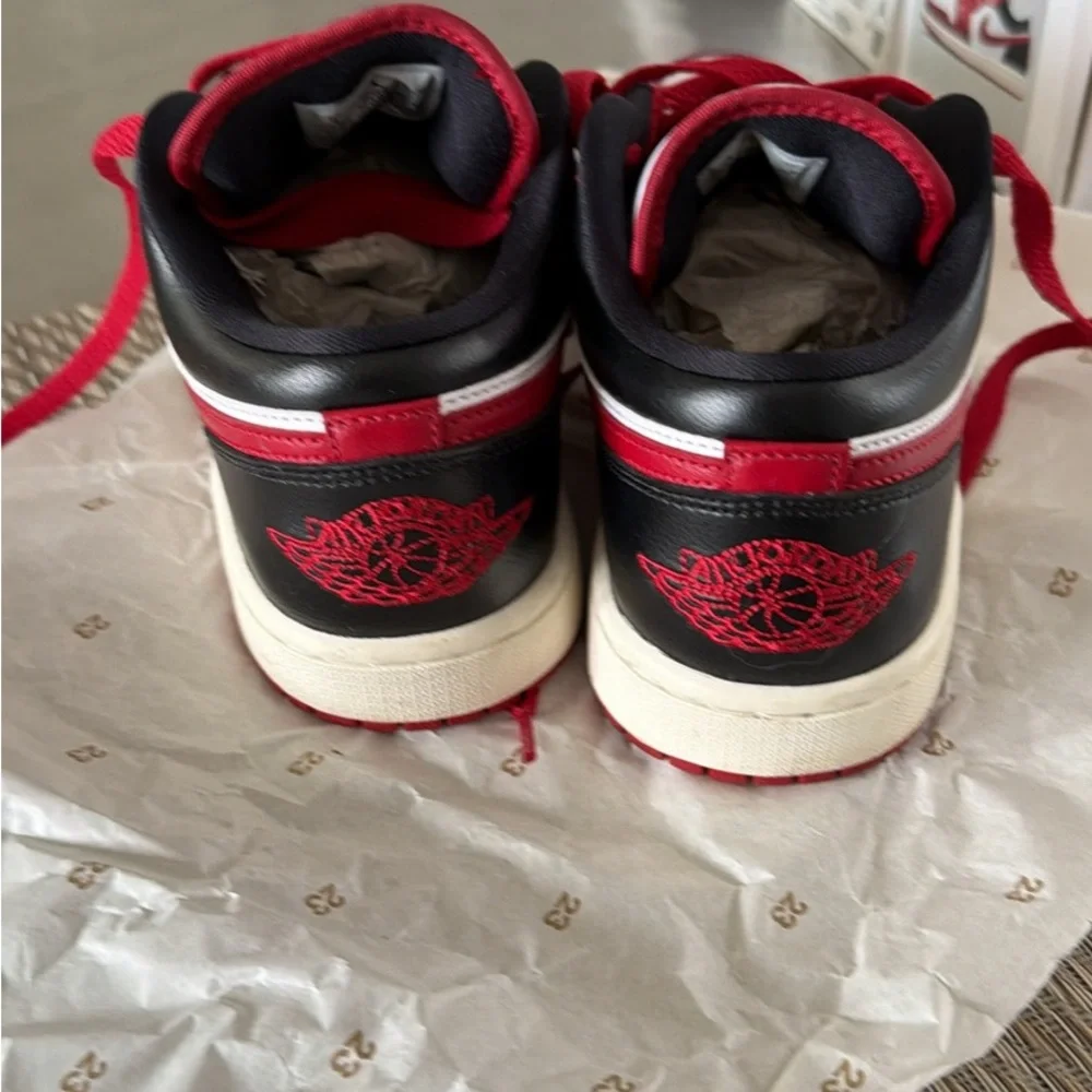 Nike Air Jordan Low SE Red White Sneakers - Picture 6 of 8